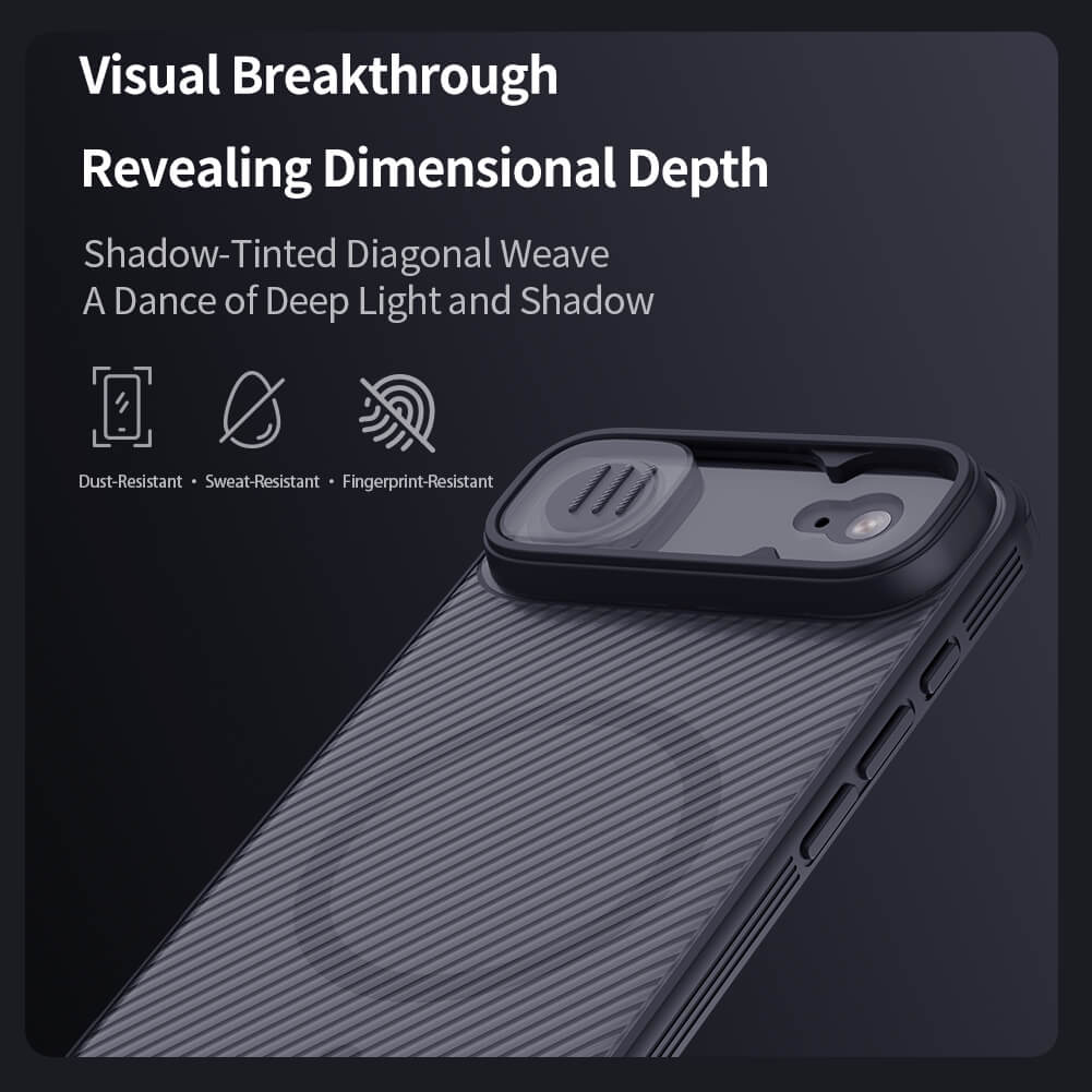 Чехол-крышка NILLKIN для Apple iPhone Air (iPhone 17 Air 6.6) (2025) (серия CamShield Pro Magnetic case Clear version)